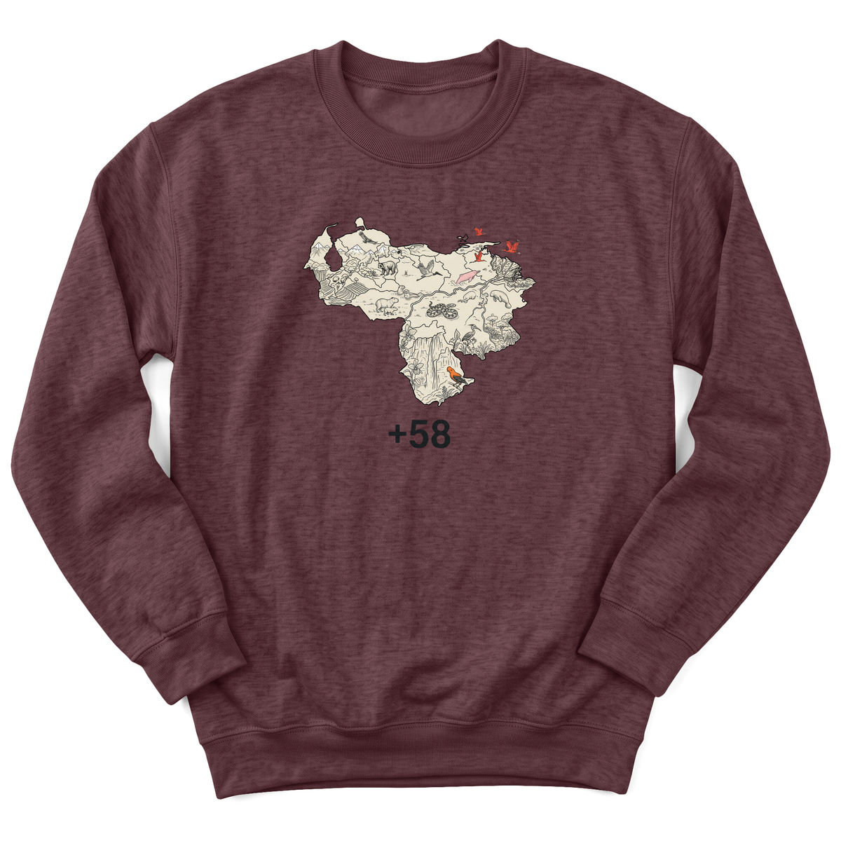 Cultura Estampada — Heather Sport Dark Maroon