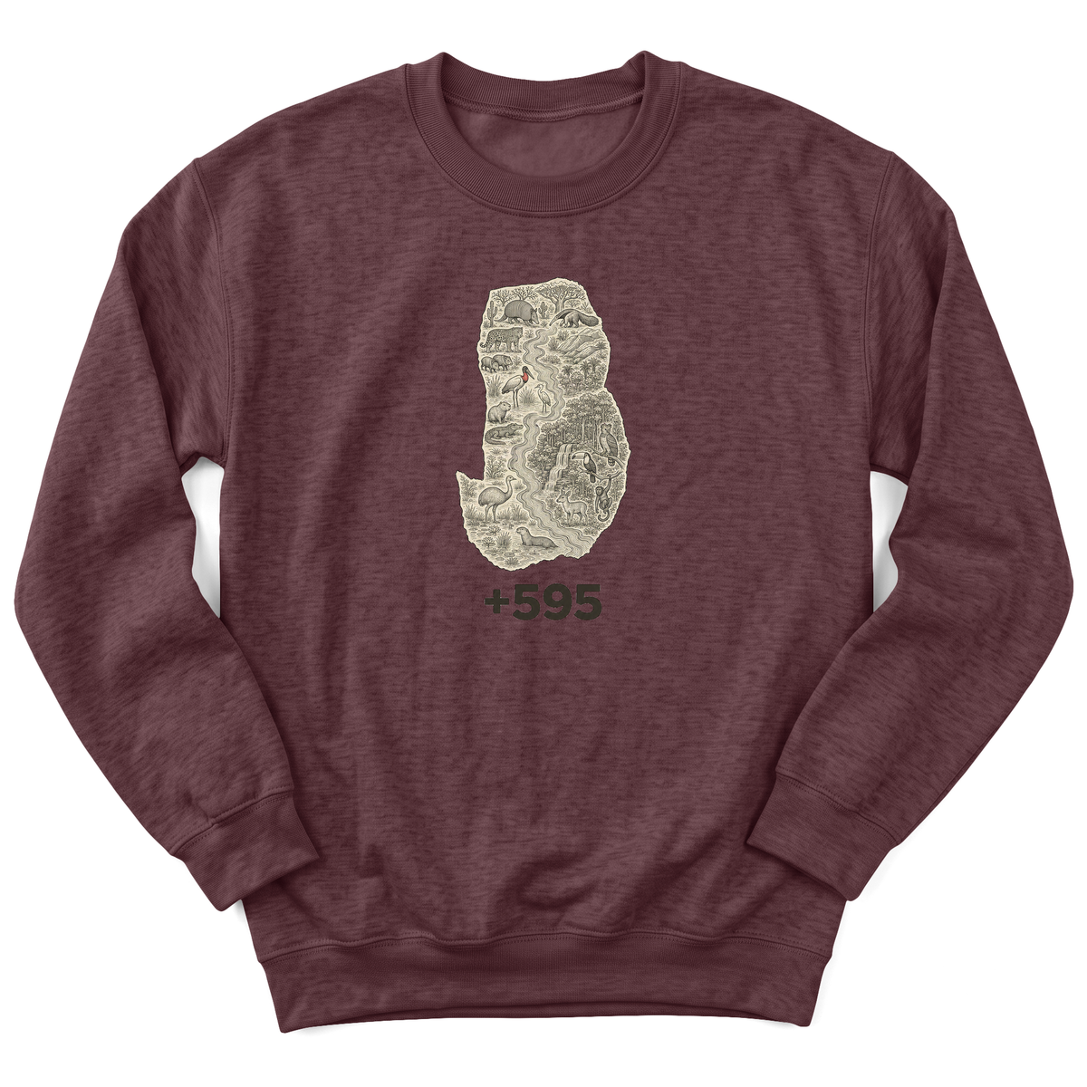 Cultura Estampada — Heather Sport Dark Maroon