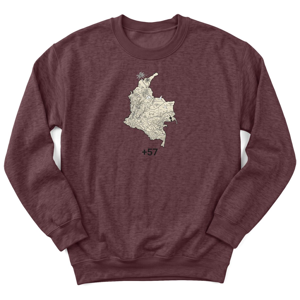 Cultura Estampada — Heather Sport Dark Maroon
