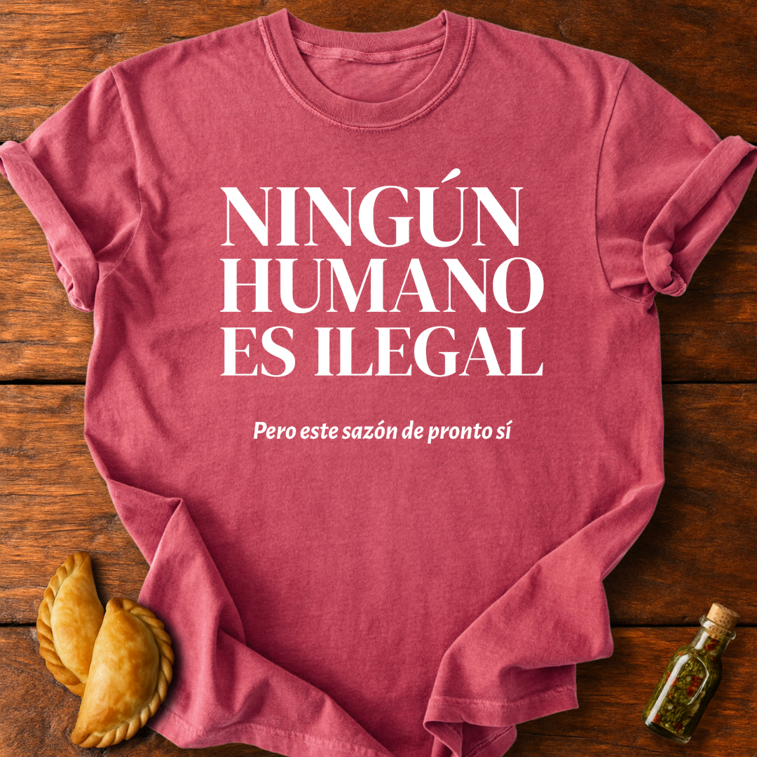 Ningún Humano Es Ilegal Pero Este Sazón De Pronto Sí T-Shirt