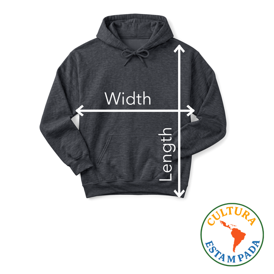 How to measure: lay the garment flat. Width is straight across the chest, side to side, just below the arms. Length is from the top of the shoulder beside the collar straight down to the bottom hem.