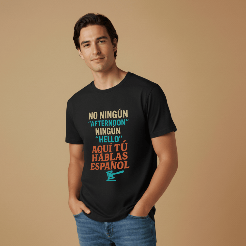 Aquí Tú Hablas Español T-Shirt lifestyle photo
