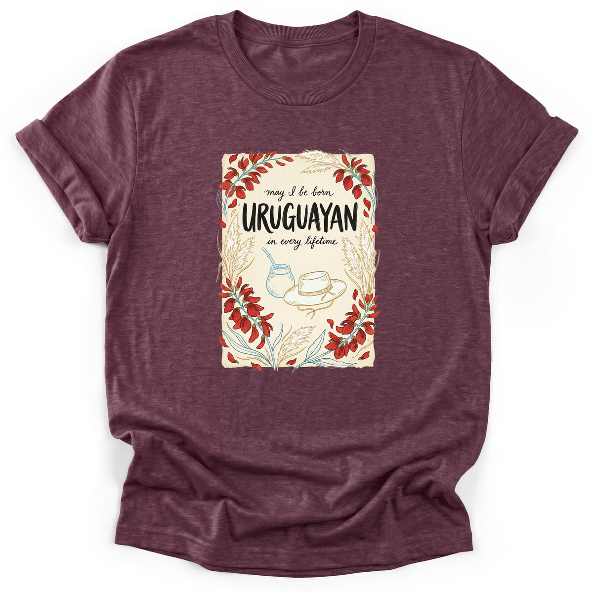 Cultura Estampada — Heather Maroon