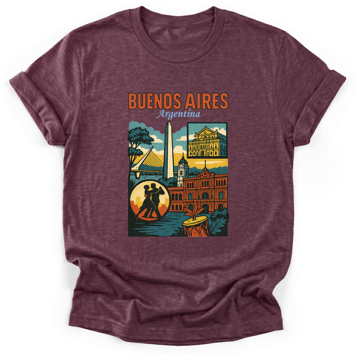 Cultura Estampada — Heather Maroon