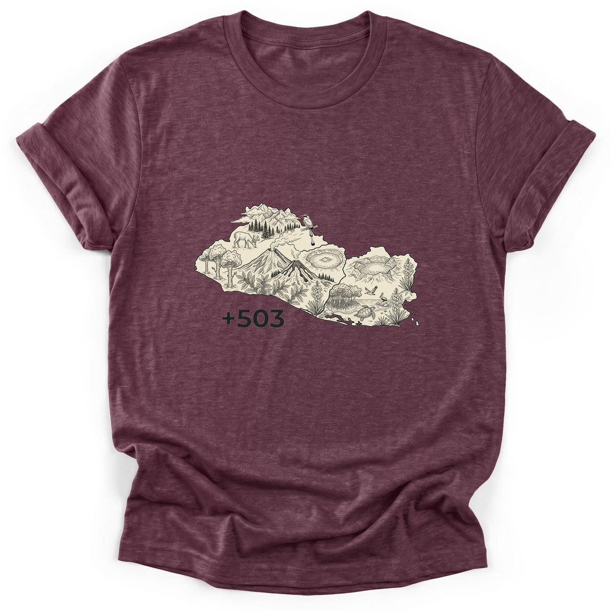Cultura Estampada — Heather Maroon