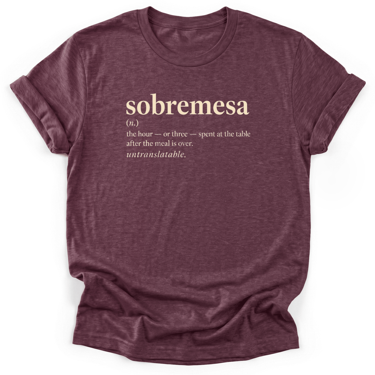 Cultura Estampada — Heather Maroon