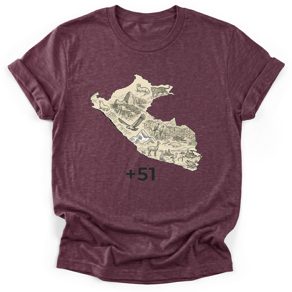 Cultura Estampada — Heather Maroon