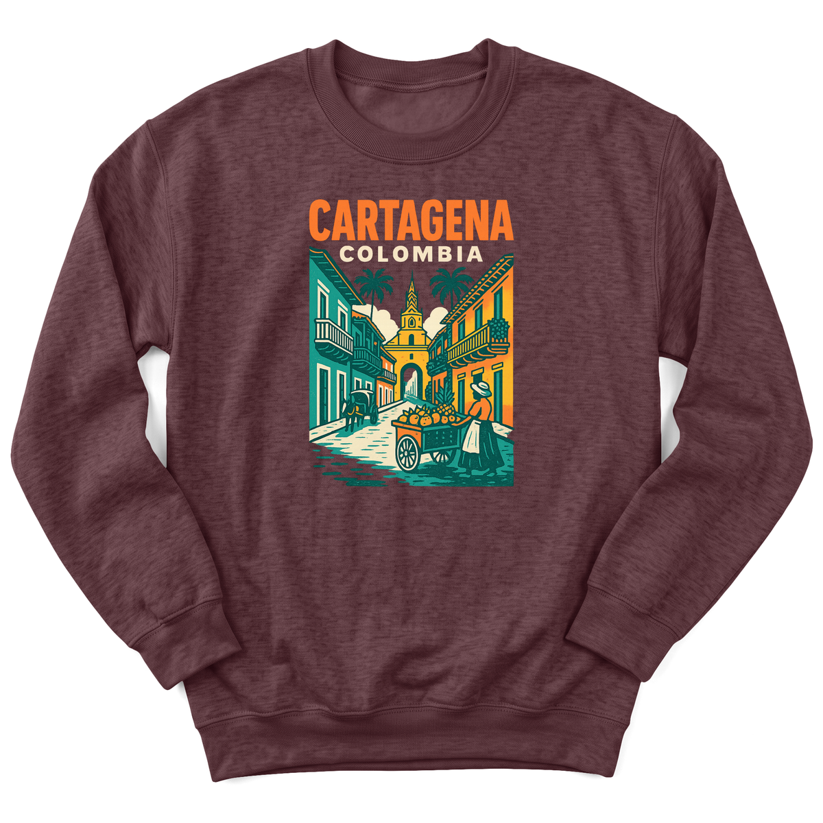 Cultura Estampada — Heather Sport Dark Maroon