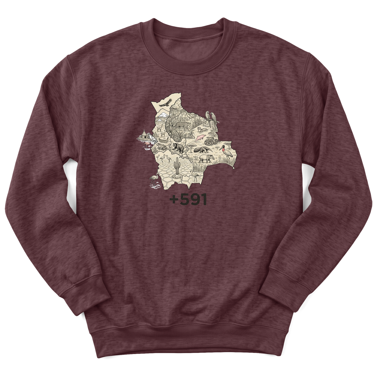 Cultura Estampada — Heather Sport Dark Maroon