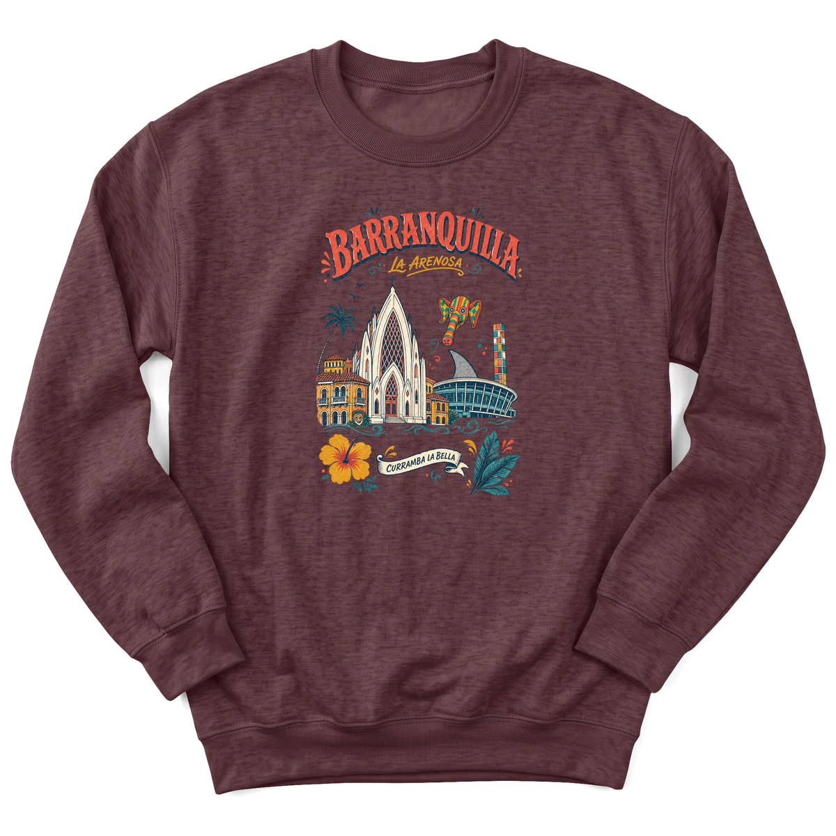 Cultura Estampada — Heather Sport Dark Maroon