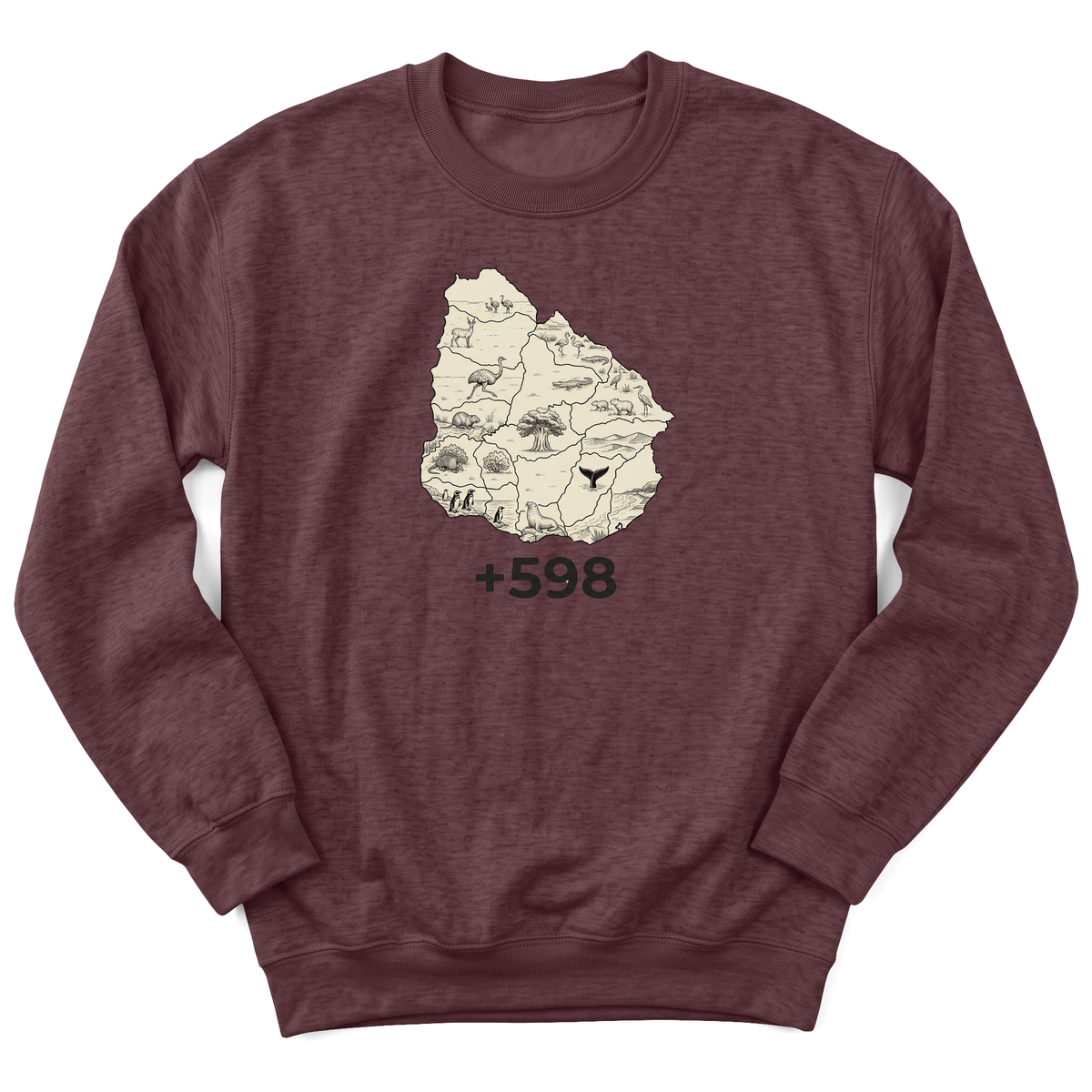 Cultura Estampada — Heather Sport Dark Maroon