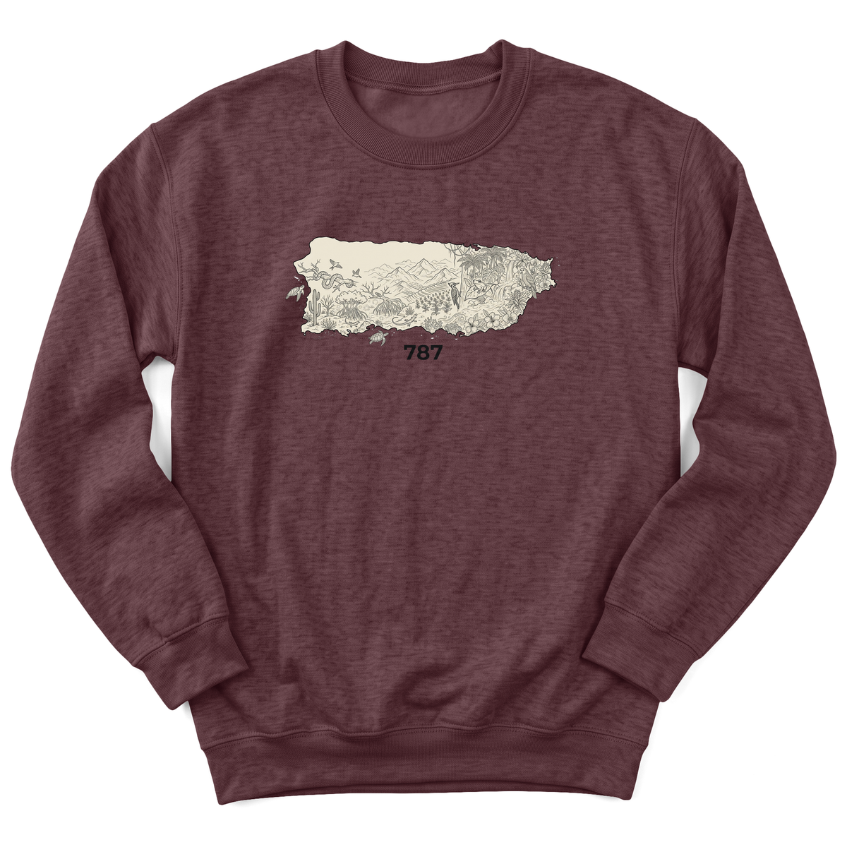 Cultura Estampada — Heather Sport Dark Maroon
