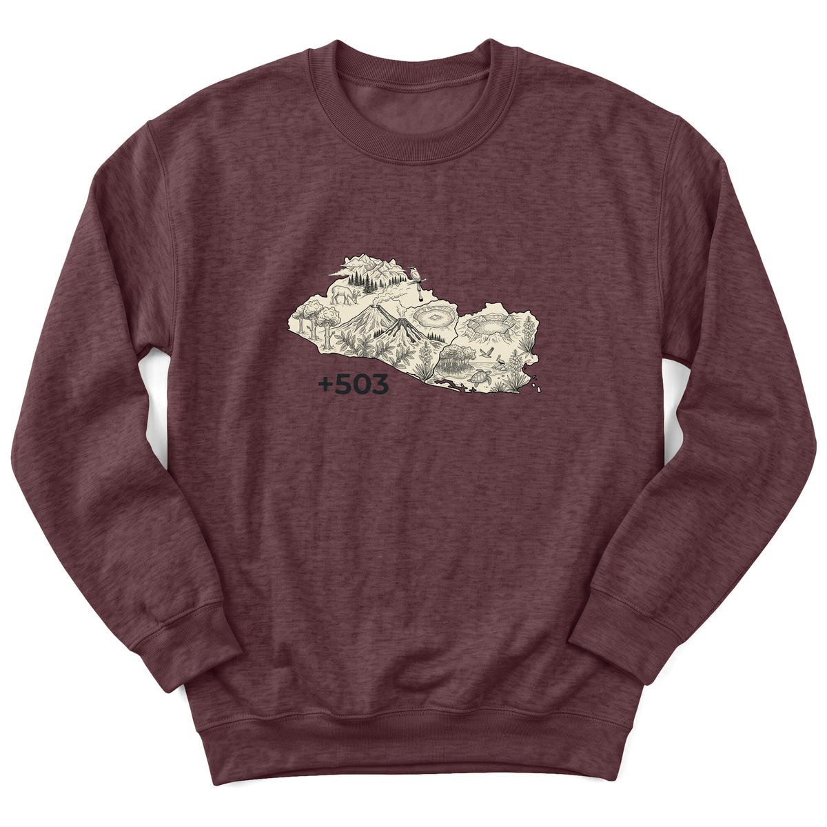 Cultura Estampada — Heather Sport Dark Maroon
