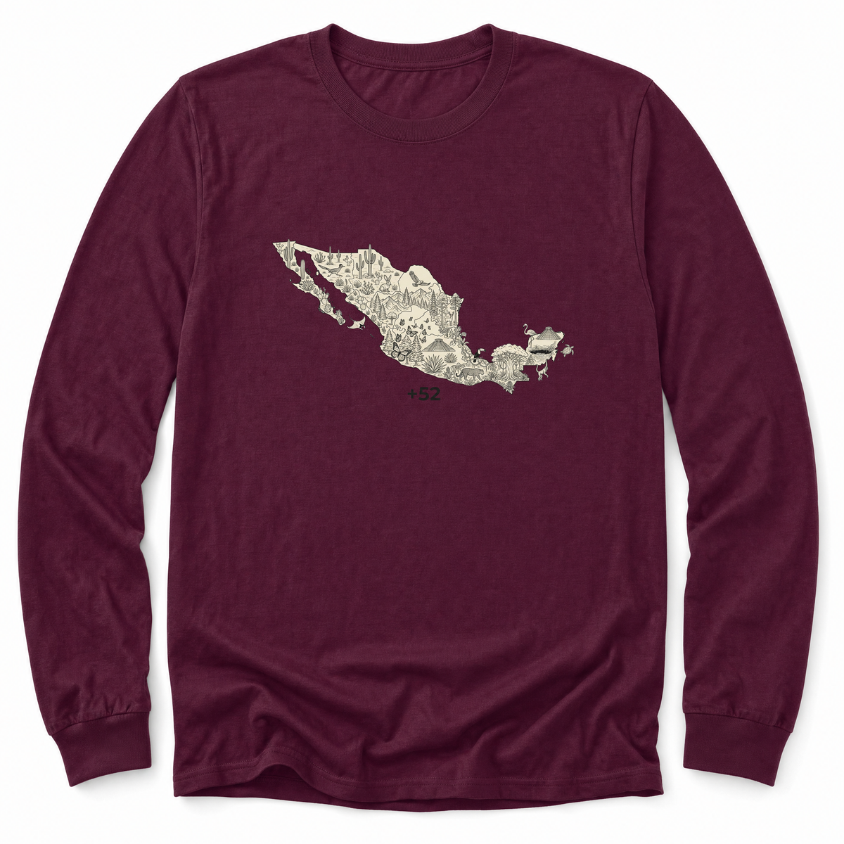 Cultura Estampada — Maroon