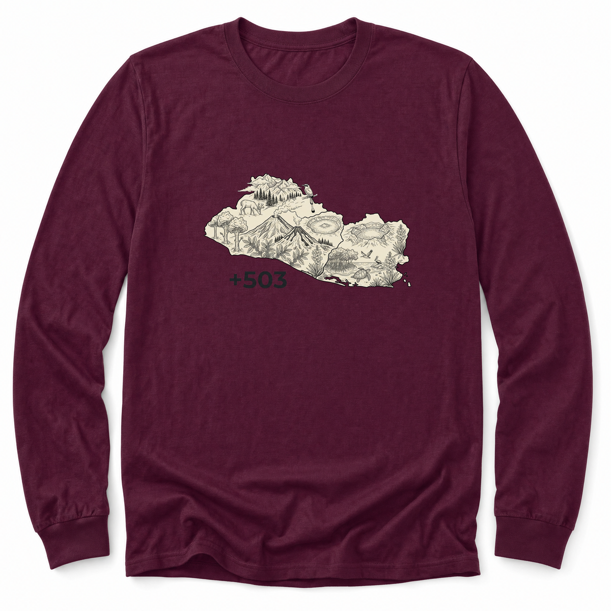 Cultura Estampada — Maroon