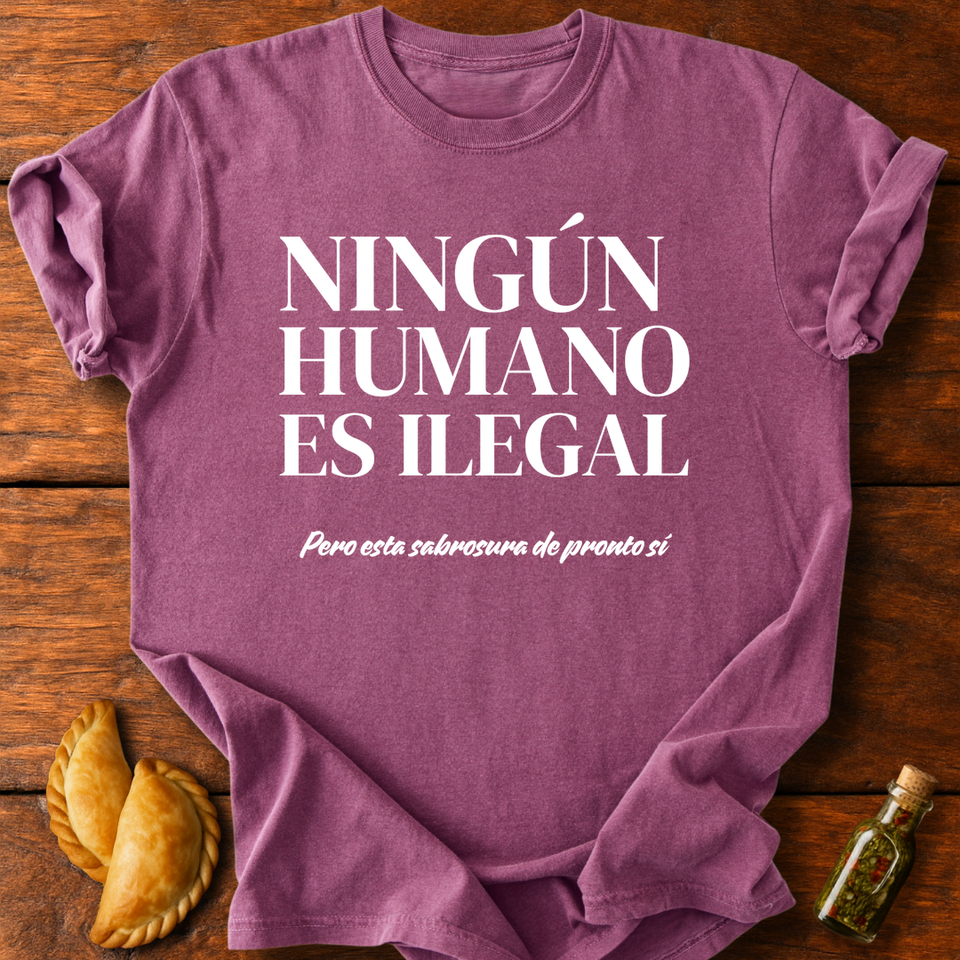 Ningún Humano Es Ilegal Pero Esta Sabrosura De Pronto Sí T-Shirt